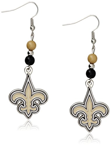 Siskiyou NFL Fan Bead Dangle Earrings