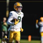 WR Christian Watson has enjoyed finding football...