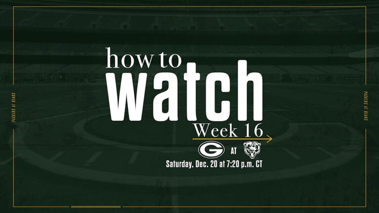 Packers vs. Bears | How to watch, stream & listen
